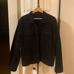 JF black denim jean jacket XL